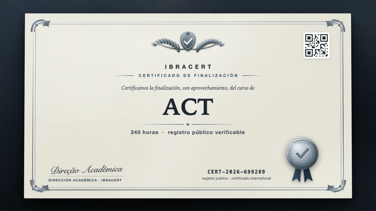 Portada del curso ACT