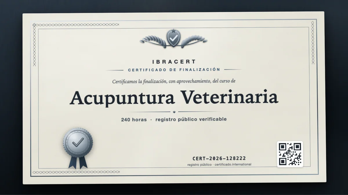 Portada del curso Acupuntura Veterinaria