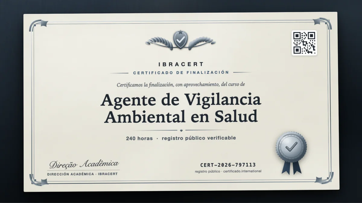 Portada del curso Agente de Vigilancia Ambiental en Salud