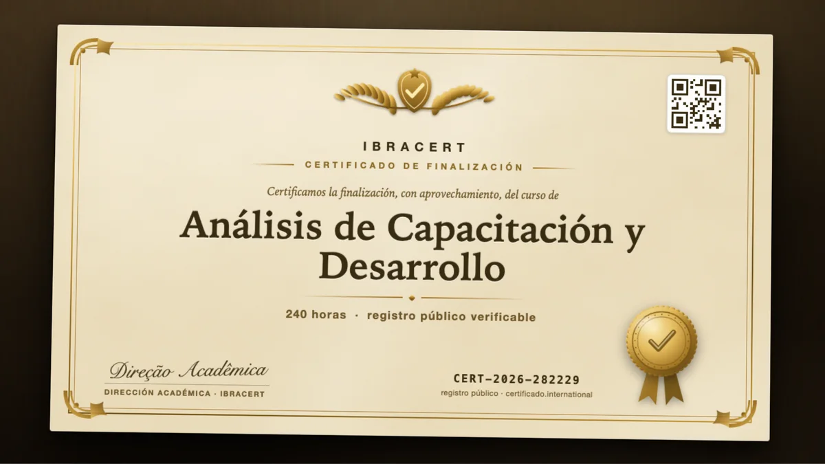Portada del curso Análisis de Capacitación y Desarrollo