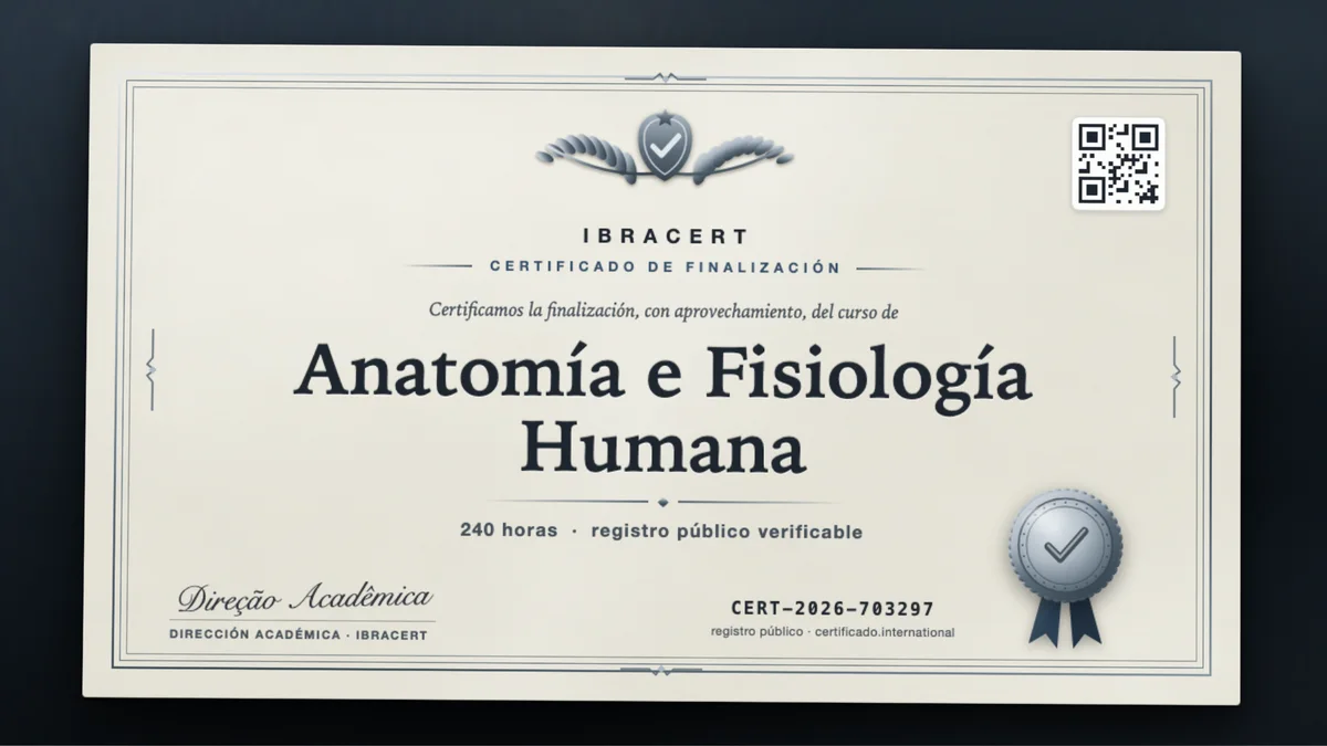 Portada del curso Anatomía e Fisiología Humana