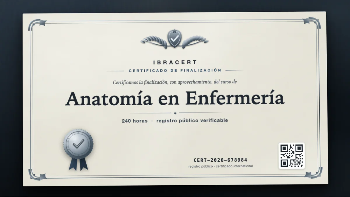 Portada del curso Anatomía en Enfermería