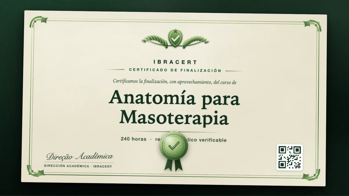 Portada del curso Anatomía para Masoterapia