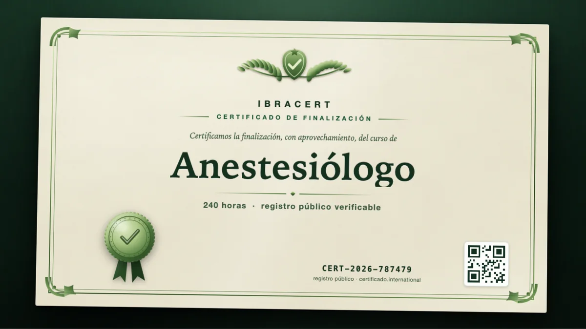 Portada del curso Anestesiólogo