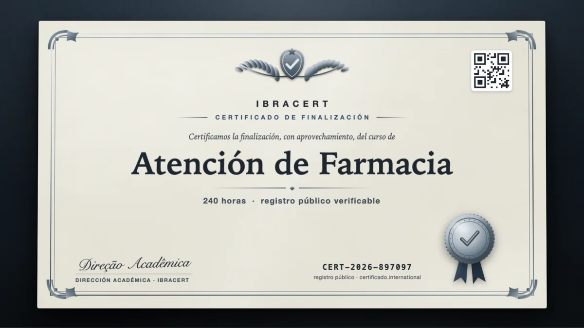 Portada del curso Atención de Farmacia
