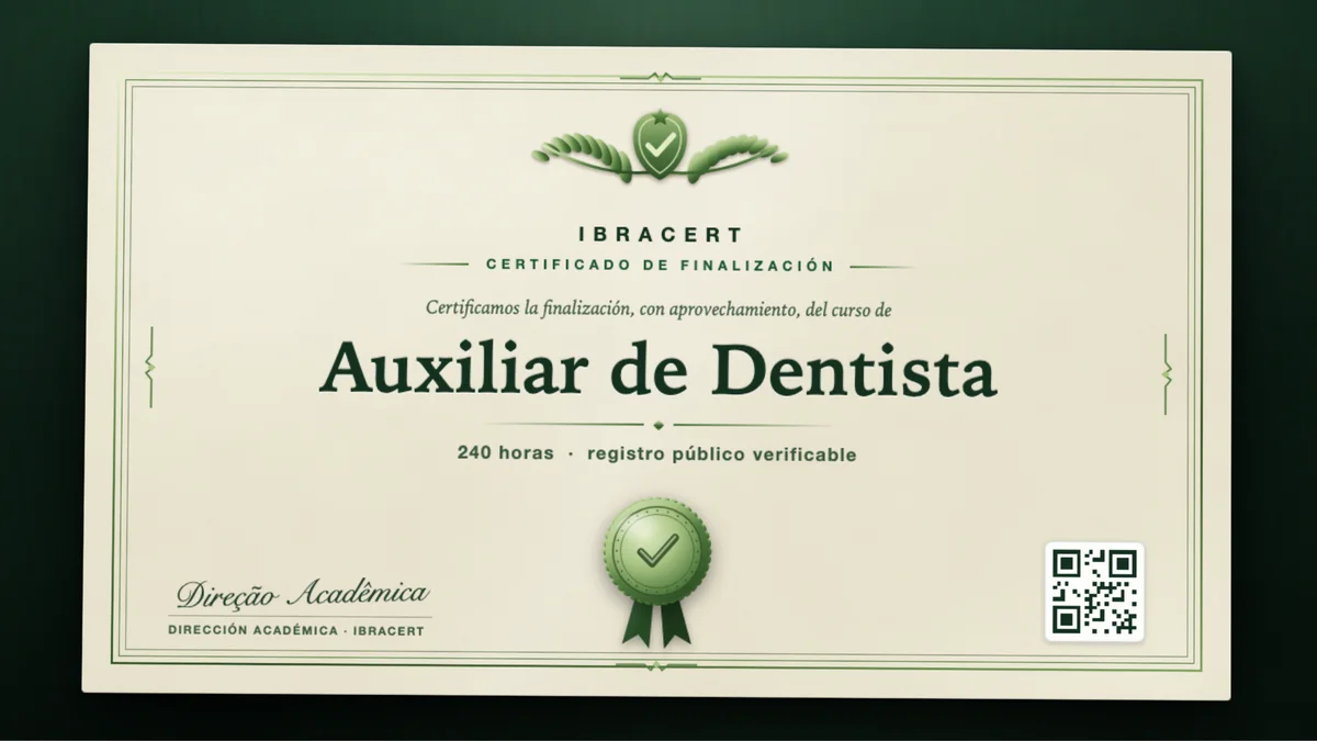 Portada del curso Auxiliar de Dentista