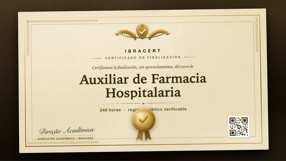 Portada del curso Auxiliar de Farmacia Hospitalaria