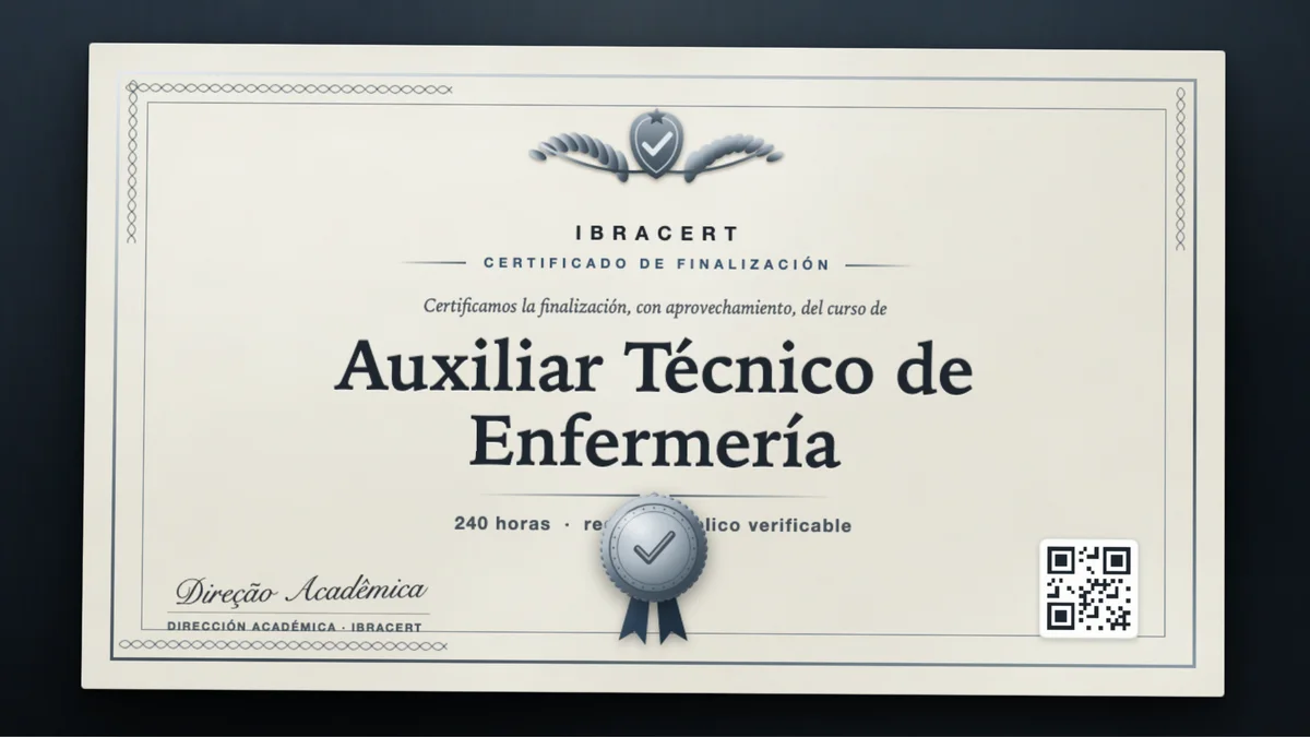Portada del curso Auxiliar Técnico de Enfermería