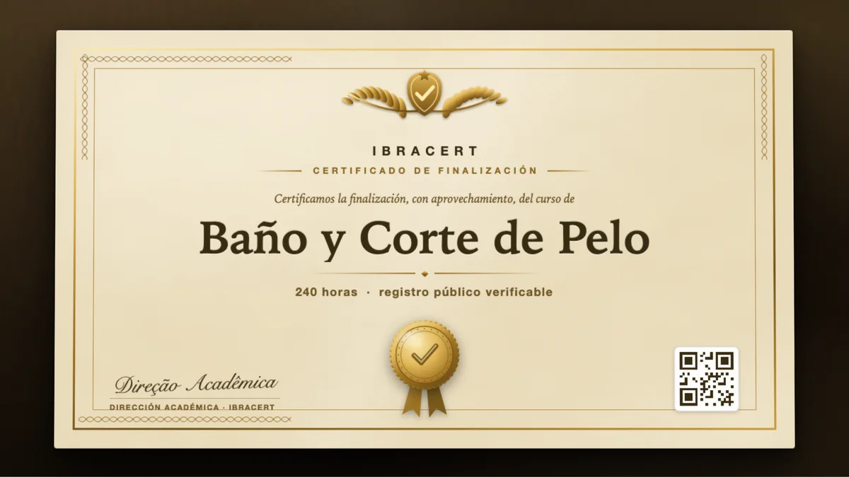 Portada del curso Baño y Corte de Pelo