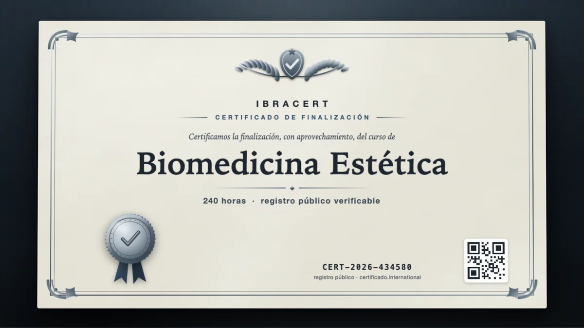 Portada del curso Biomedicina Estética