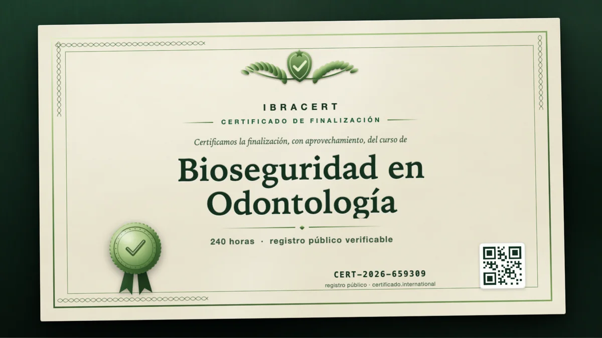 Portada del curso Bioseguridad en Odontología