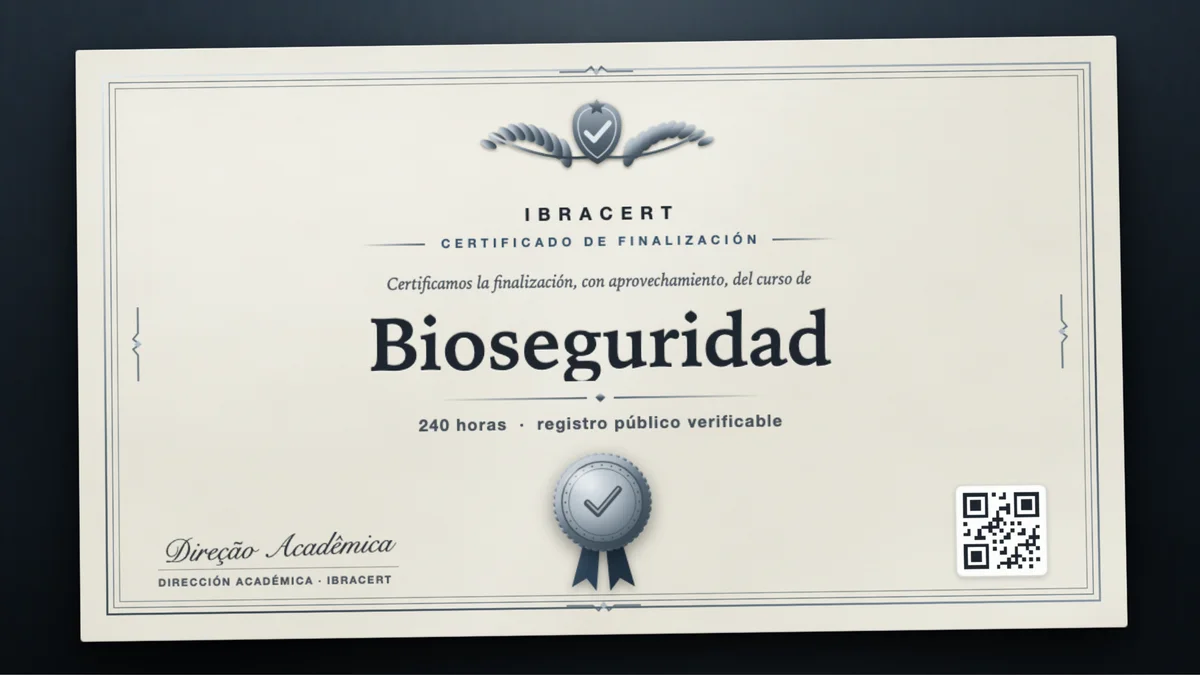 Portada del curso Bioseguridad