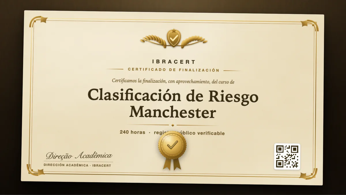 Portada del curso Clasificación de Riesgo Manchester