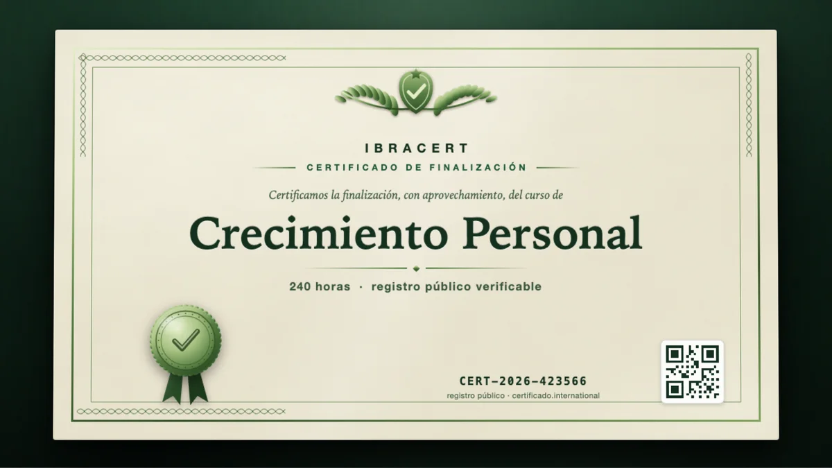 Portada del curso Crecimiento Personal