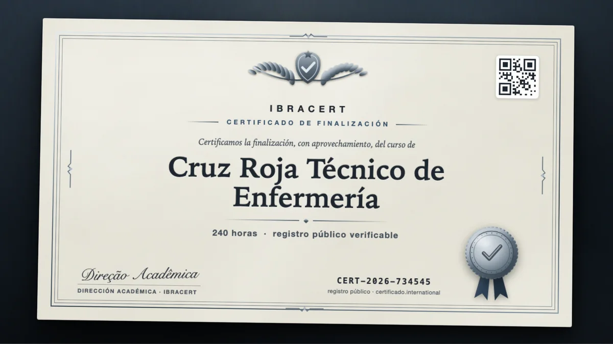 Portada del curso Cruz Roja Técnico de Enfermería