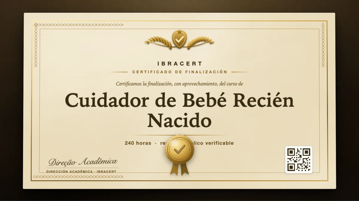 Portada del curso Cuidador de Bebé Recién Nacido
