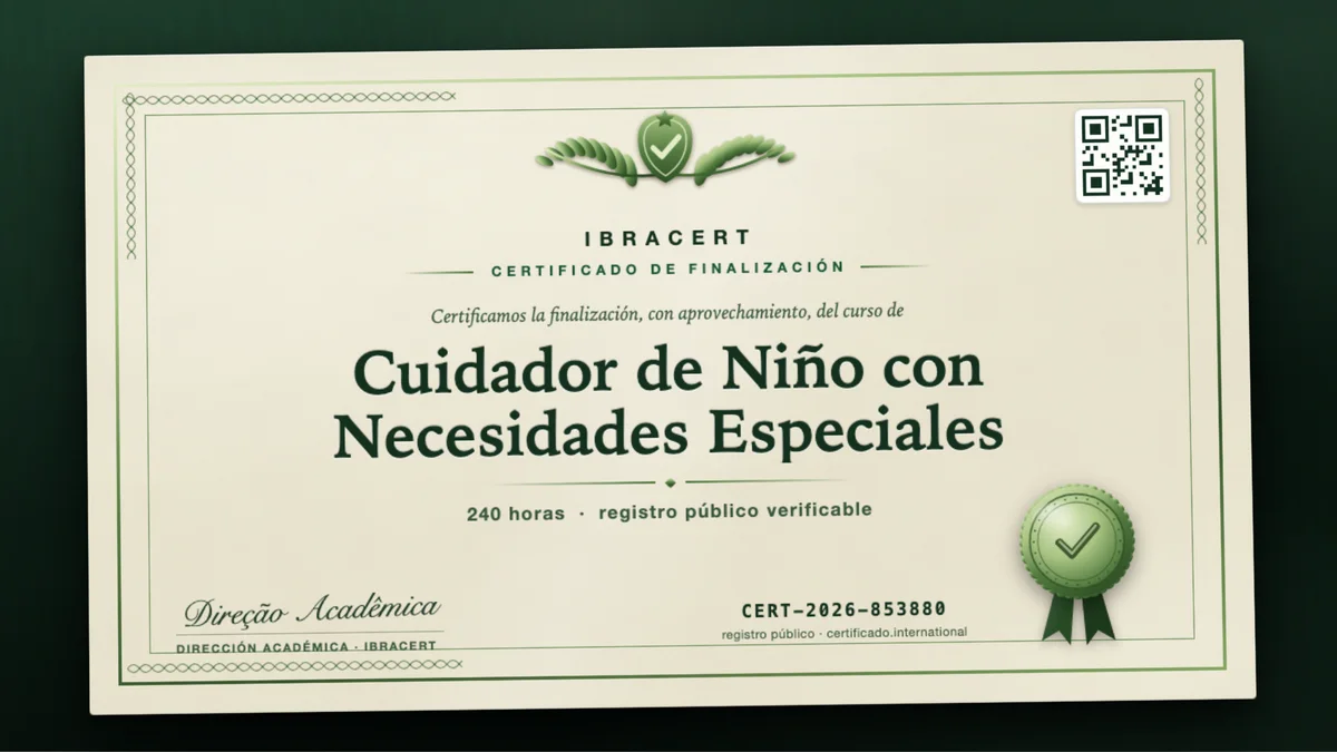 Portada del curso Cuidador de Niño con Necesidades Especiales