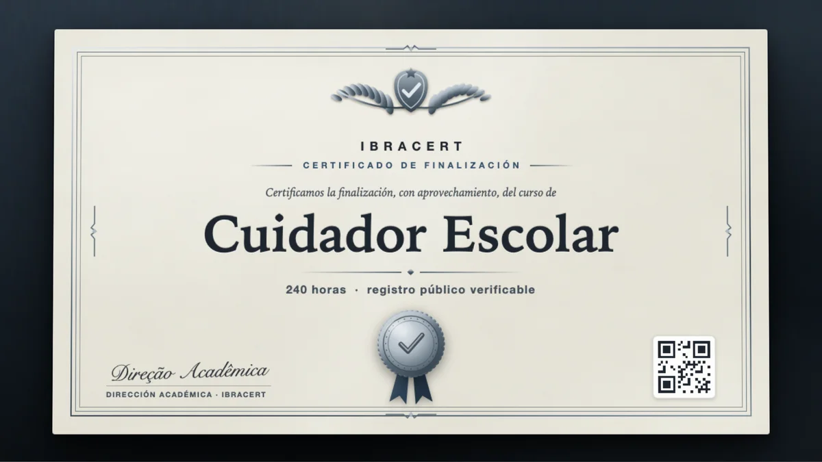 Portada del curso Cuidador Escolar