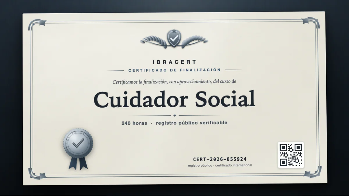 Portada del curso Cuidador Social
