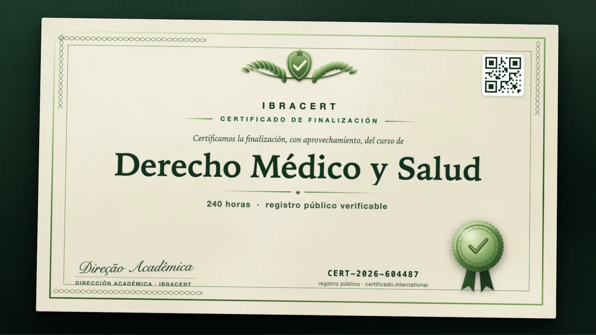 Portada del curso Derecho Médico y Salud