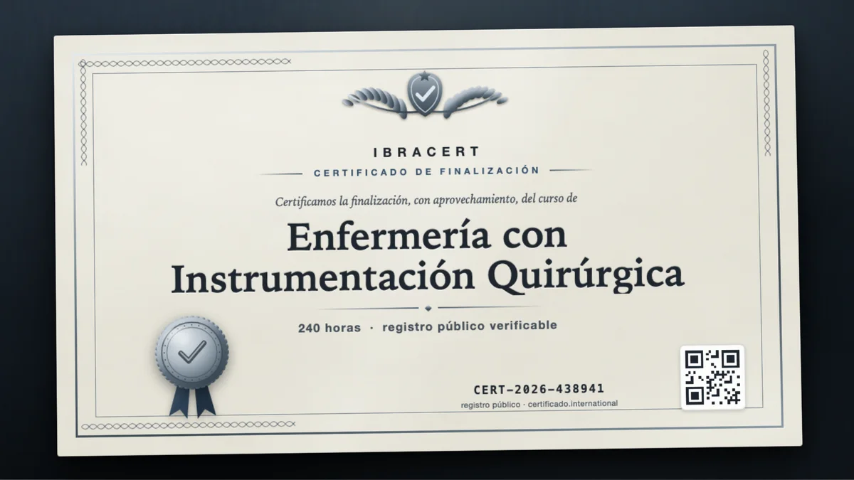 Portada del curso Enfermería con Instrumentación Quirúrgica