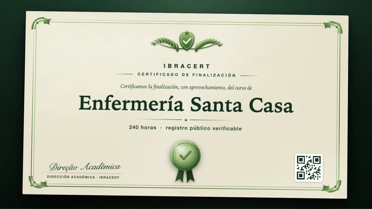 Portada del curso Enfermería Santa Casa