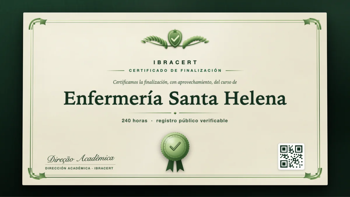 Portada del curso Enfermería Santa Helena