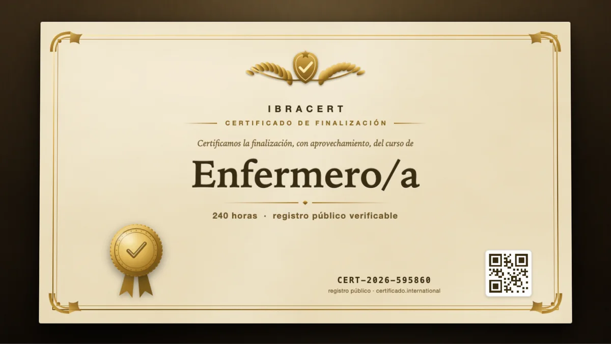 Portada del curso Enfermero/a