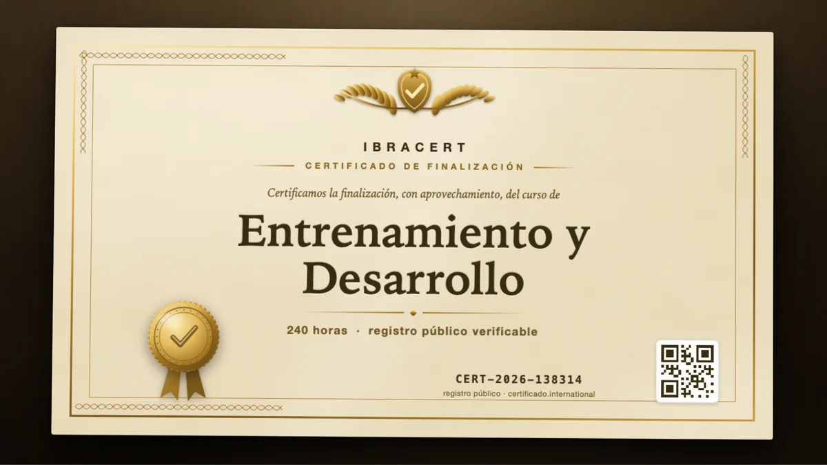 Portada del curso Entrenamiento y Desarrollo