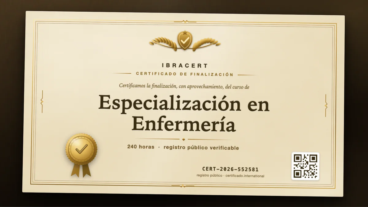 Portada del curso Especialización en Enfermería
