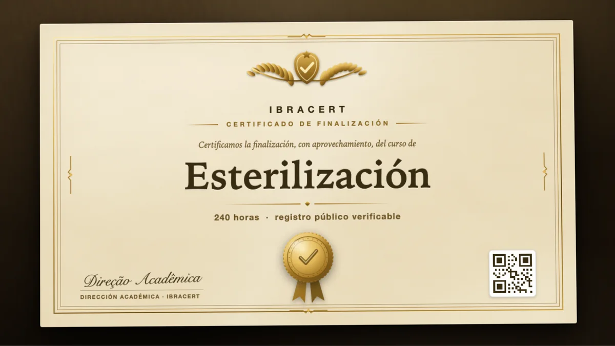 Portada del curso Esterilización