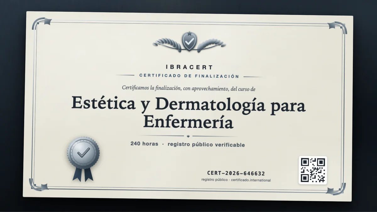 Portada del curso Estética y Dermatología para Enfermería