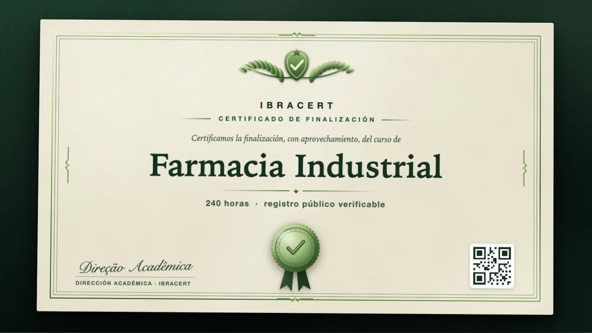 Portada del curso Farmacia Industrial