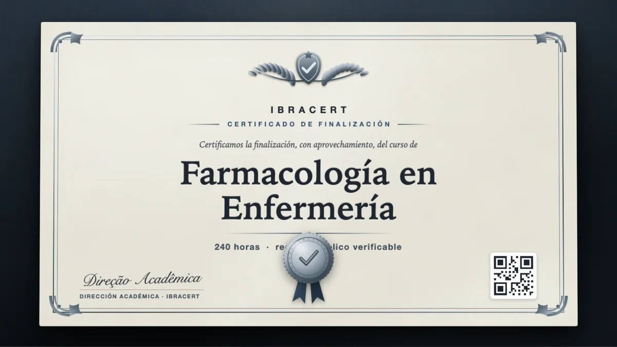 Portada del curso Farmacología en Enfermería