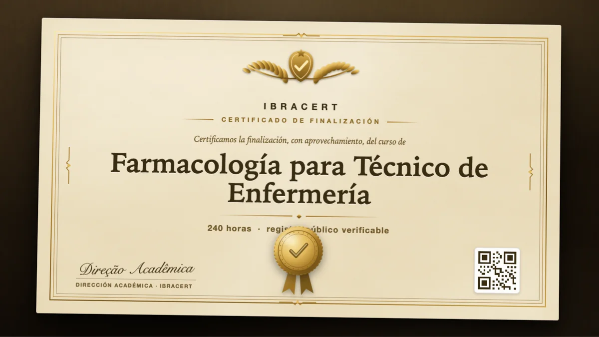 Portada del curso Farmacología para Técnico de Enfermería