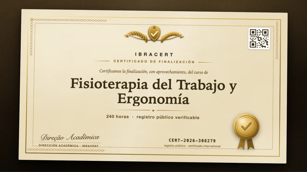 Portada del curso Fisioterapia del Trabajo y Ergonomía