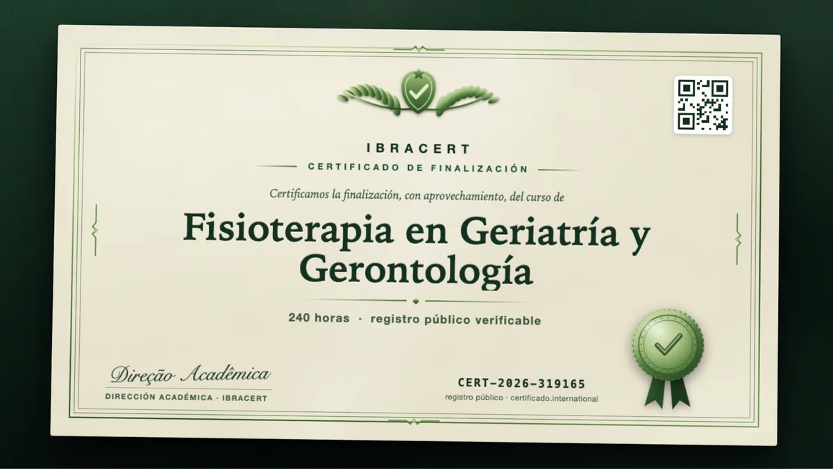 Portada del curso Fisioterapia en Geriatría y Gerontología
