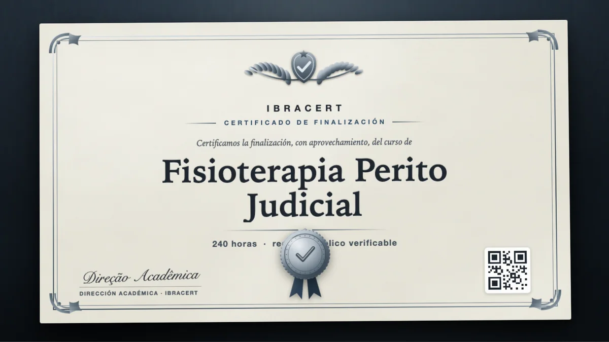 Portada del curso Fisioterapia Perito Judicial