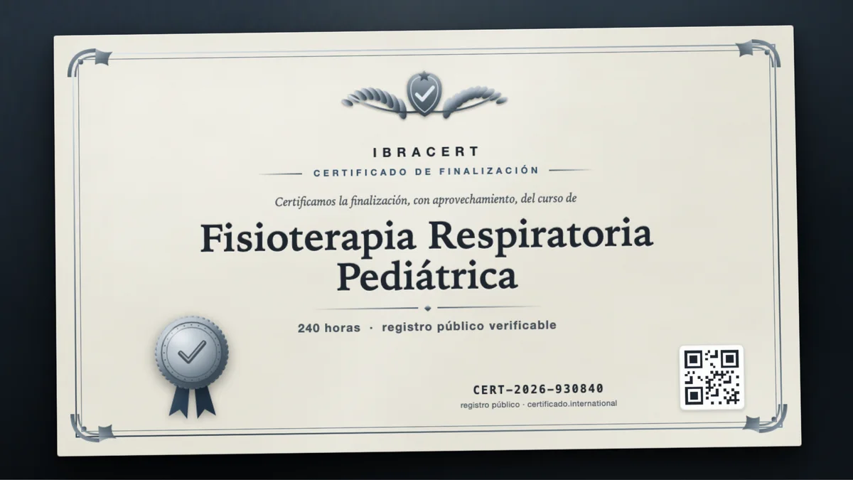Portada del curso Fisioterapia Respiratoria Pediátrica