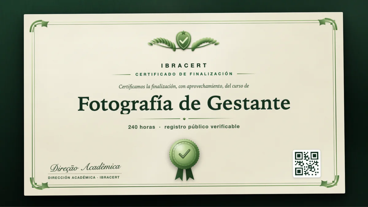 Portada del curso Fotografía de Gestante