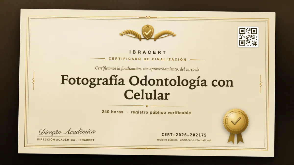 Portada del curso Fotografía Odontología con Celular