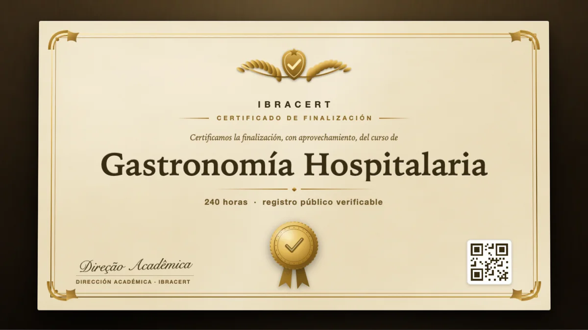 Portada del curso Gastronomía Hospitalaria