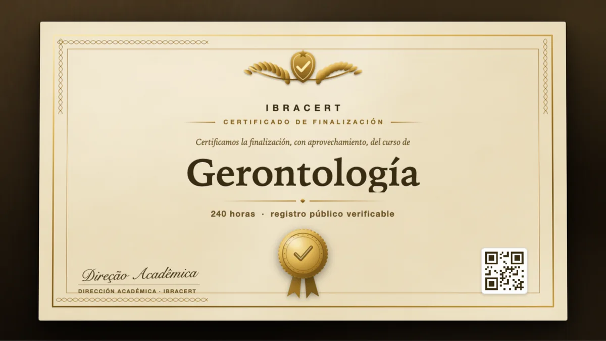 Portada del curso Gerontología