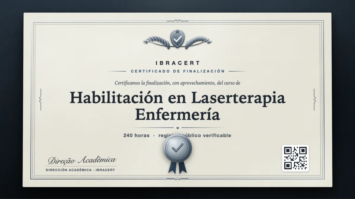 Portada del curso Habilitación en Laserterapia Enfermería