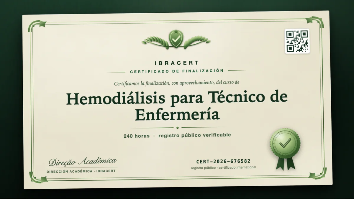 Portada del curso Hemodiálisis para Técnico de Enfermería