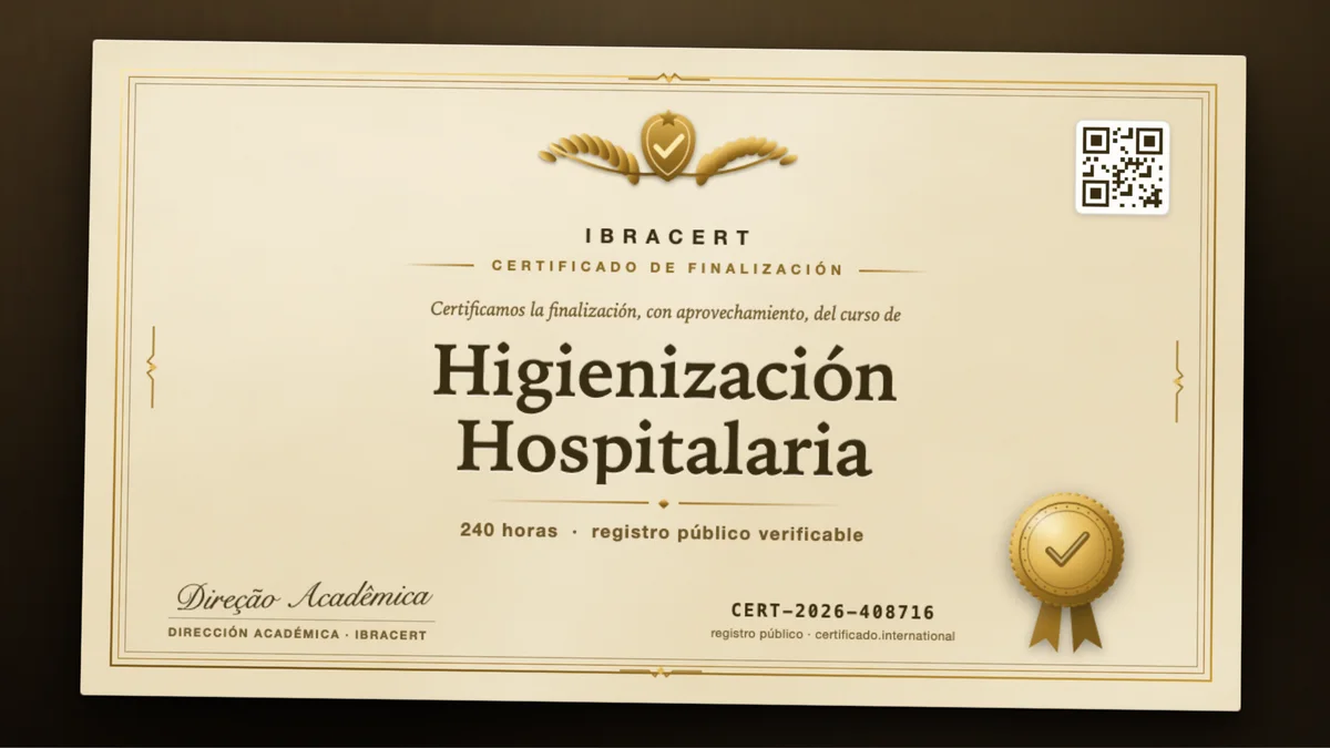 Portada del curso Higienización Hospitalaria
