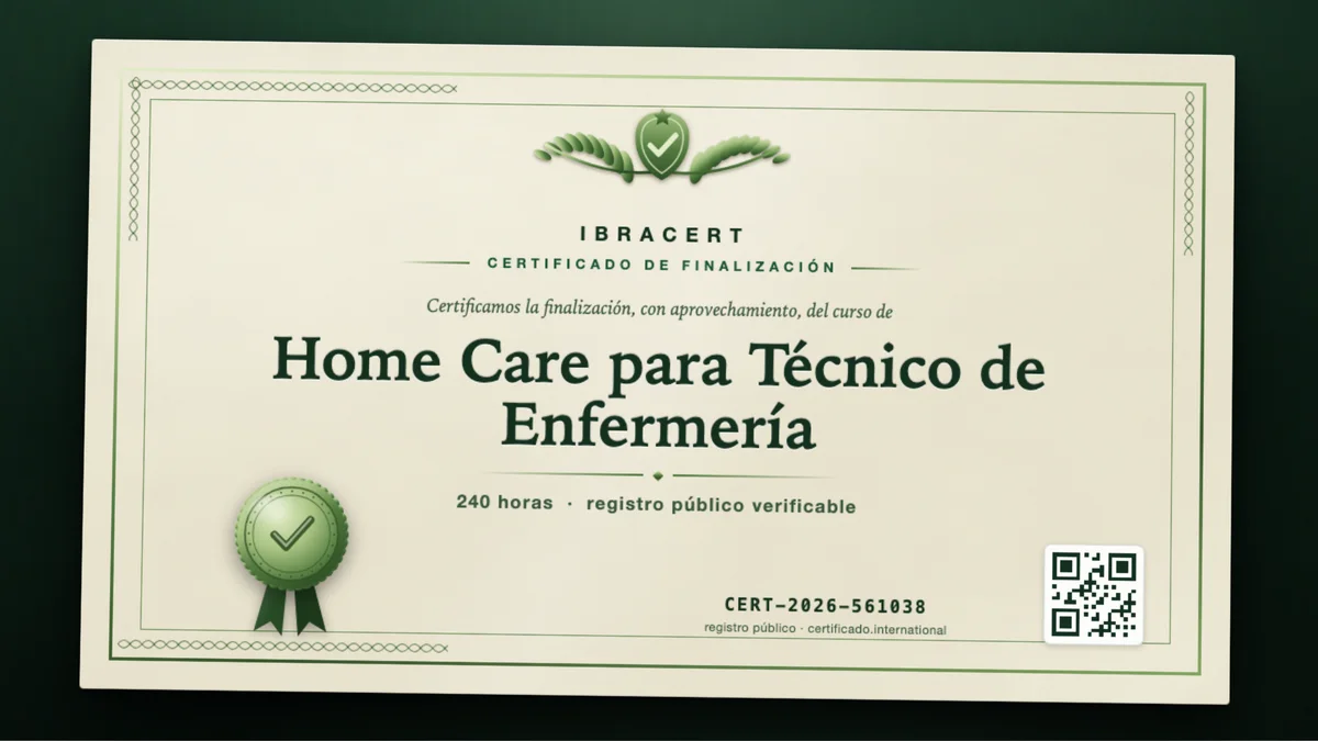 Portada del curso Home Care para Técnico de Enfermería