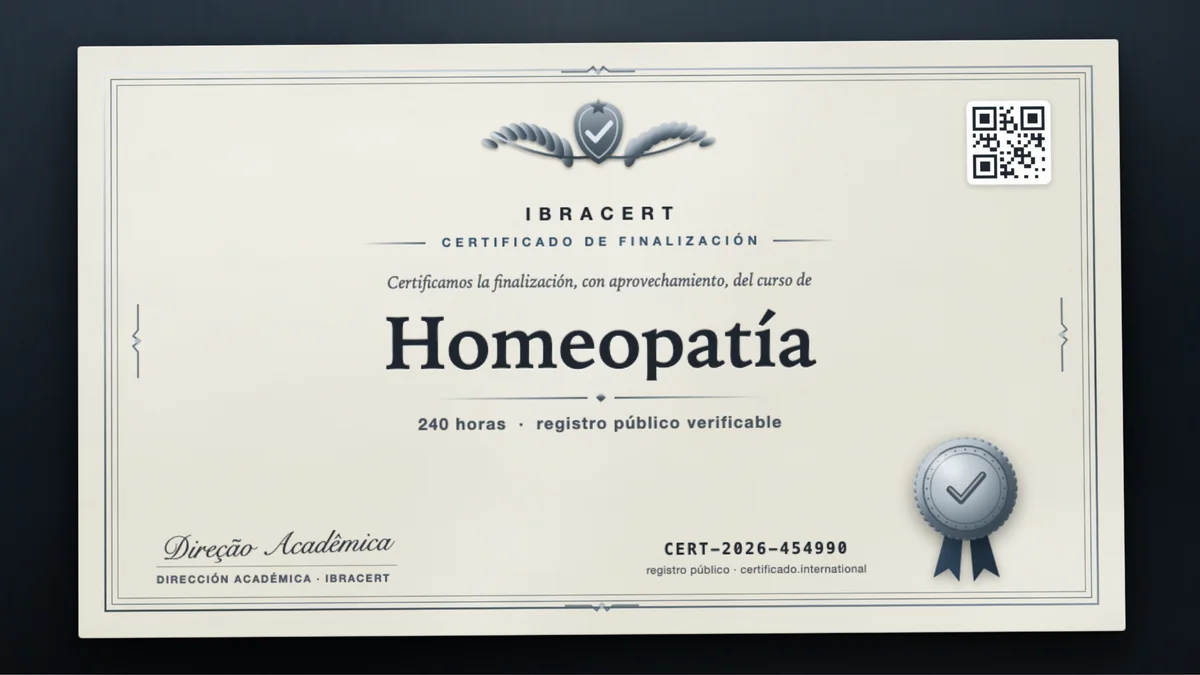 Portada del curso Homeopatía