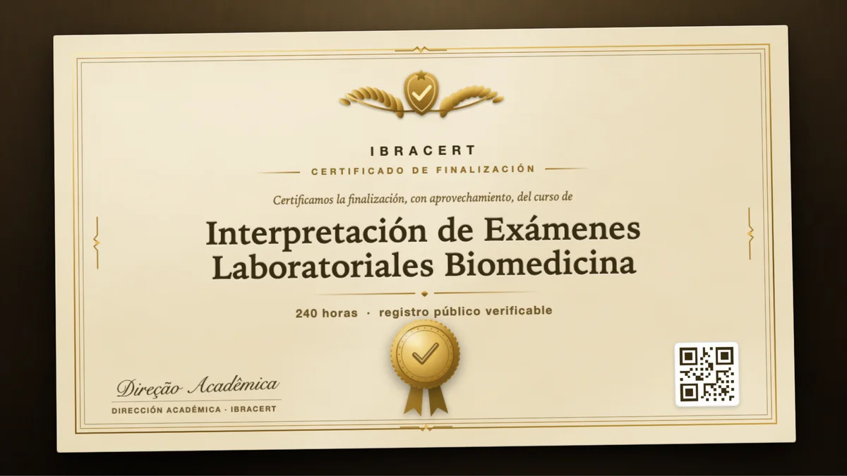 Portada del curso Interpretación de Exámenes Laboratoriales Biomedicina