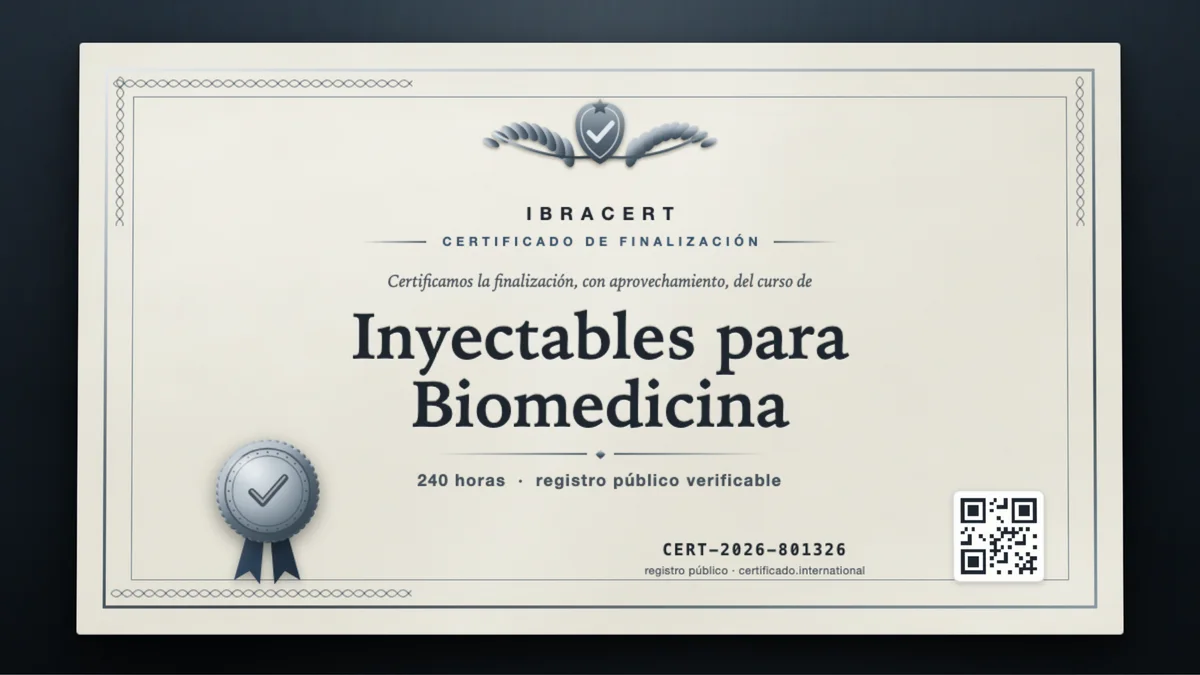 Portada del curso Inyectables para Biomedicina